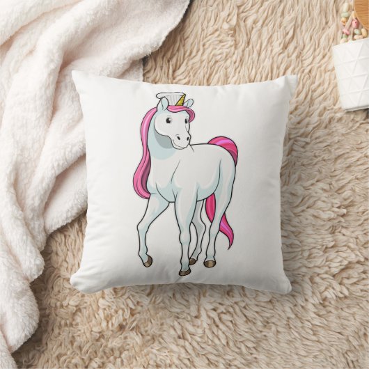 Chef hatとの調理師としてのユニコーン クッション (ブランケット)