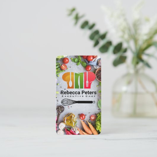 Chef Hat | Culinary Restaurant 名刺 (スタンド正面)