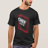 Chef Job Title Appreciation Retro Tシャツ (正面)