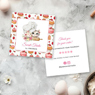 Chef Kitten Bakery ありがとう スクエア名刺