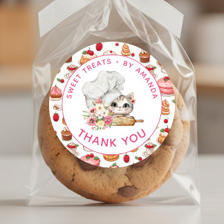 Chef Kitten Bakery ありがとう ラウンドシール
