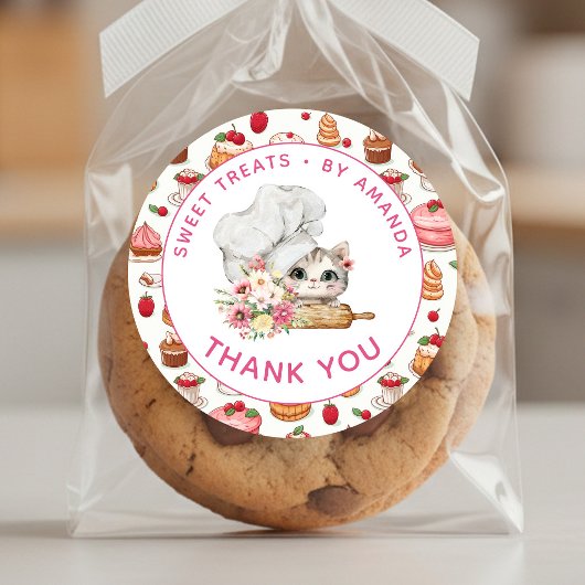 Chef Kitten Bakery ありがとう ラウンドシール