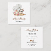 Chef Kitten Bakery スクエア名刺 (正面/裏面)
