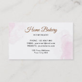 Chef Kitten Bakery  名刺 (裏面)