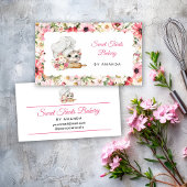 Chef Kitten Bakery Pink 名刺