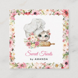 Chef Kitten Bakery Thank you スクエア名刺