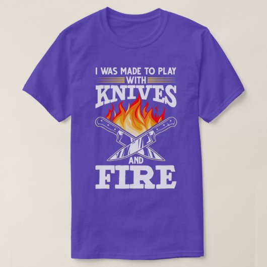 Chef Knife Cooking Saying Food Lover Tシャツ (デザイン正面)