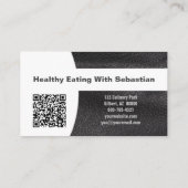 Chef Knife Leather Replaceable Photo & QR Code 名刺 (裏面)