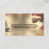 Chef Logo | Gold Foil | Silverware Logo 名刺 (裏面)