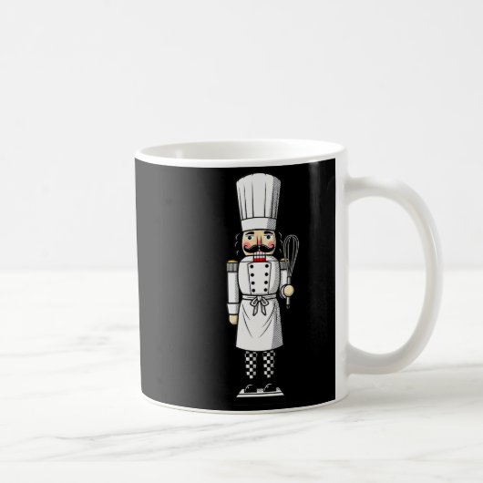 Chef Nutcracker Cook Hat Xmas コーヒーマグカップ (右)