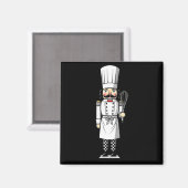 Chef Nutcracker Cook Hat Xmas マグネット (正面/裏面)