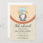 Chef Restaurant Celebration Invitation 招待状 (正面/裏面)