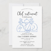 Chef Restaurant Celebration Invitation 招待状 (正面)