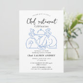 Chef Restaurant Celebration Invitation 招待状 (スタンド正面)