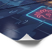 Chef Shiba's Neon Takoyaki Stand ポスター (コーナー)