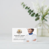 Chef Smiling | Bakery Logo 名刺 (スタンド正面)