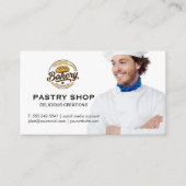 Chef Smiling | Bakery Logo 名刺 (正面)