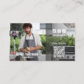 Chef Social Media QRコードフォト 名刺 (正面)