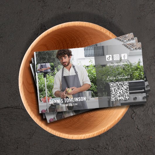 Chef Social Media QRコードフォト 名刺