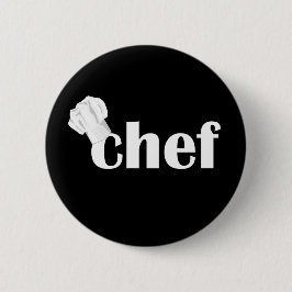 Chef Text Design button 缶バッジ