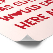 Chef Was Cute Would Eat Here Again Poster ポスター (角)