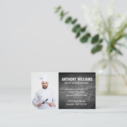 Chef with Knives 名刺 (スタンド正面)