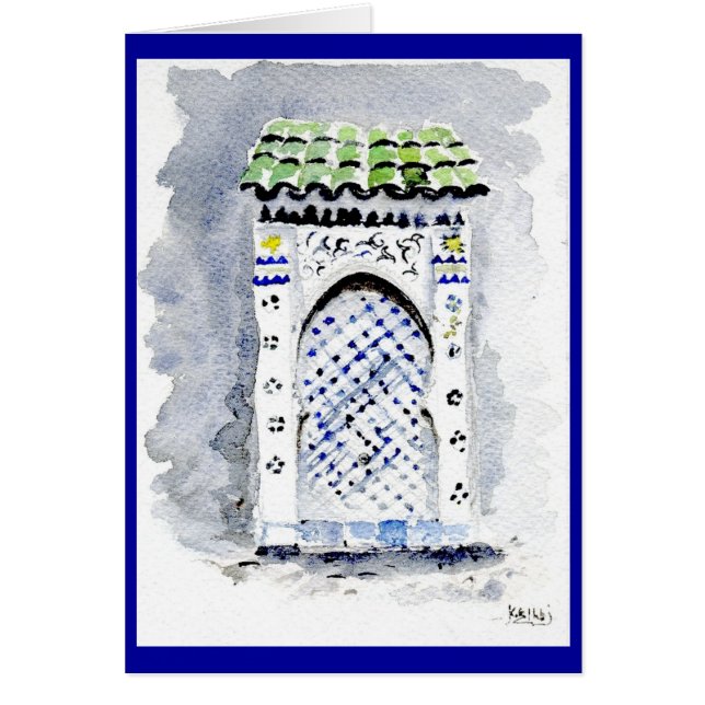 CHEFCHAOUENの戸口 (正面)