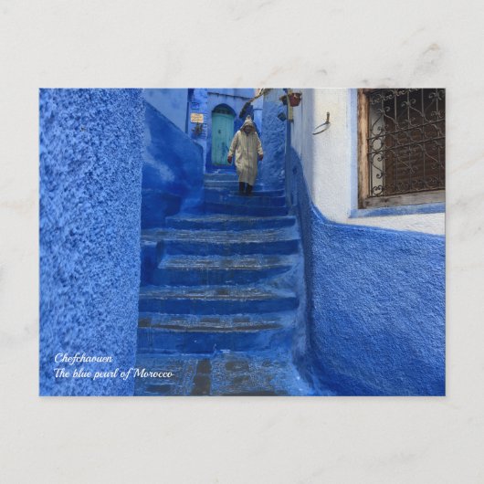 Chefchaouen – モロッコの青い都市 ポストカード (正面)