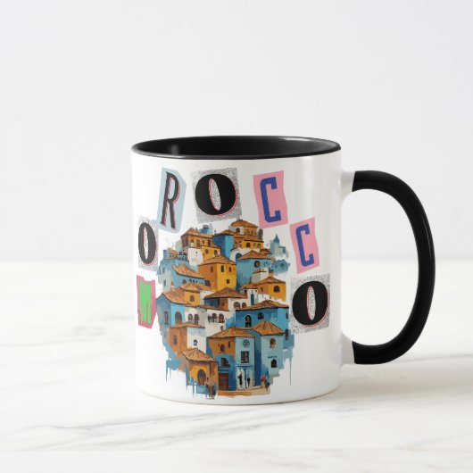 Chefchaouen: A Blue Paradise in the Rif Mountains マグカップ (右)