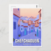 Chefchaouen Morocco旅行にサンセット ポストカード (正面/裏面)