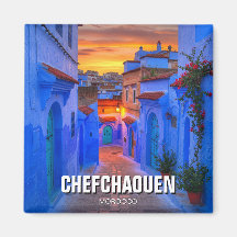 Chefchaouen Morocco旅行にサンセット