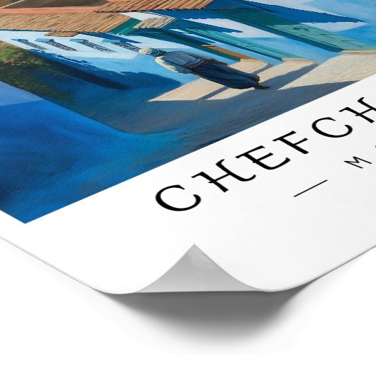 Chefchaouen Morocco Wall Art, Blue City ポスター (角)