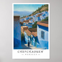 Chefchaouen Morocco Wall Art, Blue City ポスター