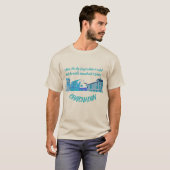 Chefchaouen Quote T-Shirt Tシャツ (正面フル)