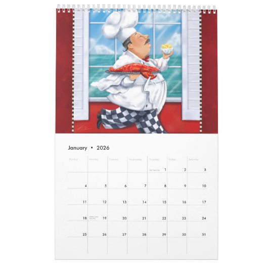CHEFSカレンダーの愛のために2023 カレンダー (1月 2026)