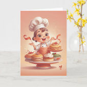 Chef's Birthday Feast Unfolds カード (黄色い花)