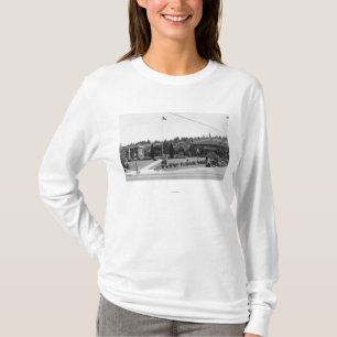 Chehalis、WAの町の眺めおよび都心 Tシャツ
