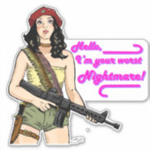 Chelly Duvalla：私はあなたの最悪の悪夢シール シール (正面)