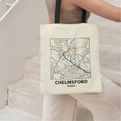 Chelmsford, Essex City Map Tote Bag トートバッグ