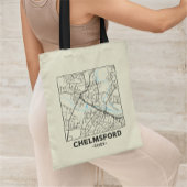 Chelmsford, Essex City Map Tote Bag トートバッグ