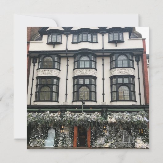 Chelsea, London UK, King's Roadのクリスマス シーズンカード (正面)