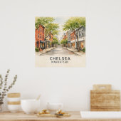 Chelsea Manhattan ポスター (キッチン)