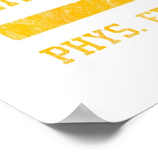 Cheltenham High School Hs Wyncote Pa Phys Ed  ポスター (角)