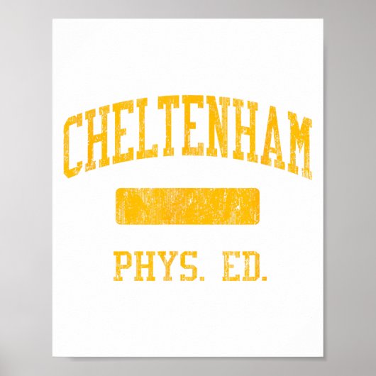 Cheltenham High School Hs Wyncote Pa Phys Ed ポスター (正面)