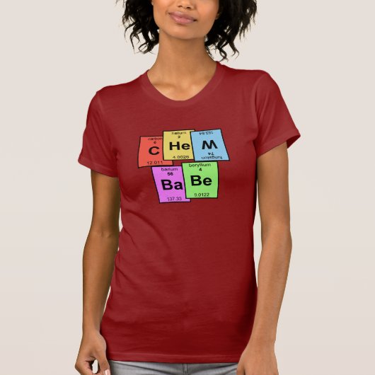 Chemの可愛い人の周期表のTシャツ Tシャツ (正面)
