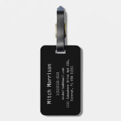 Chem 7ヒップスターモノグラム ラゲッジタグ (裏面縦)