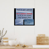 Chem Trail教育ポスター ポスター (キッチン)