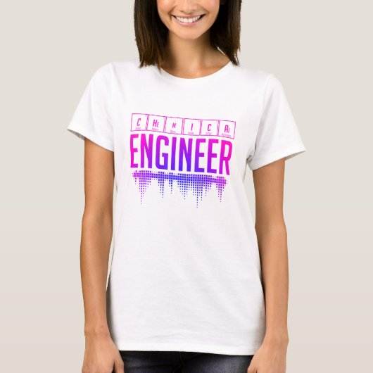 Chemical Engineer Engineering 24 Tシャツ (正面)