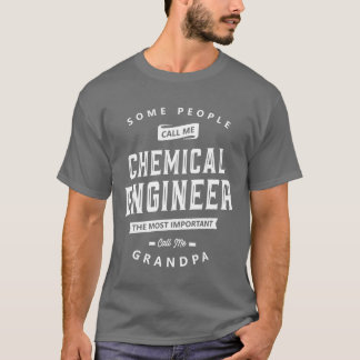 Chemical Engineer Grandpa Funny Jobitle girl Tシャツ