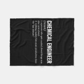 Chemical Engineer Profession Definition Engineerin フリースブランケット (正面(横))